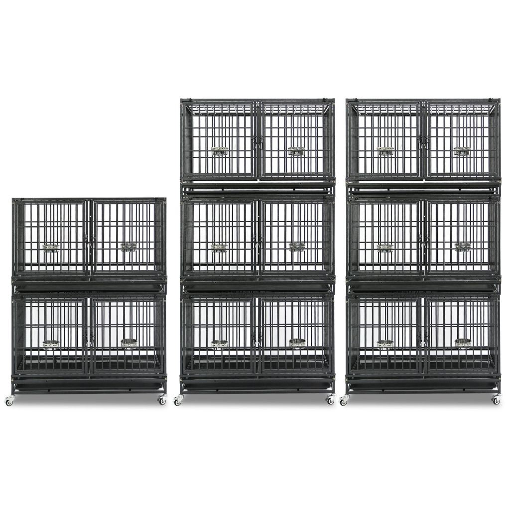 42" Stackable Dog Crate with Divider 43T (Standard Height)