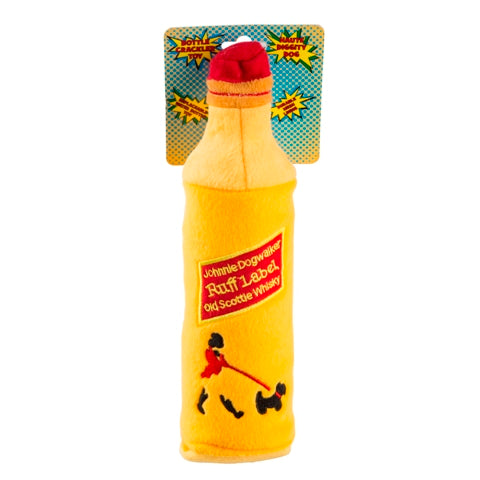 Johnnie Dogwalker Water Bottle Crackler Toy