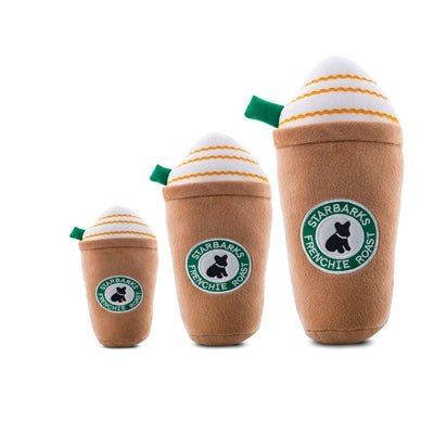 Starbarks Frenchie Roast Plush Toy With Straw