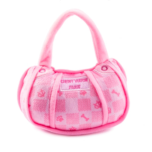Pink Checker Chewy Vuiton Handbag
