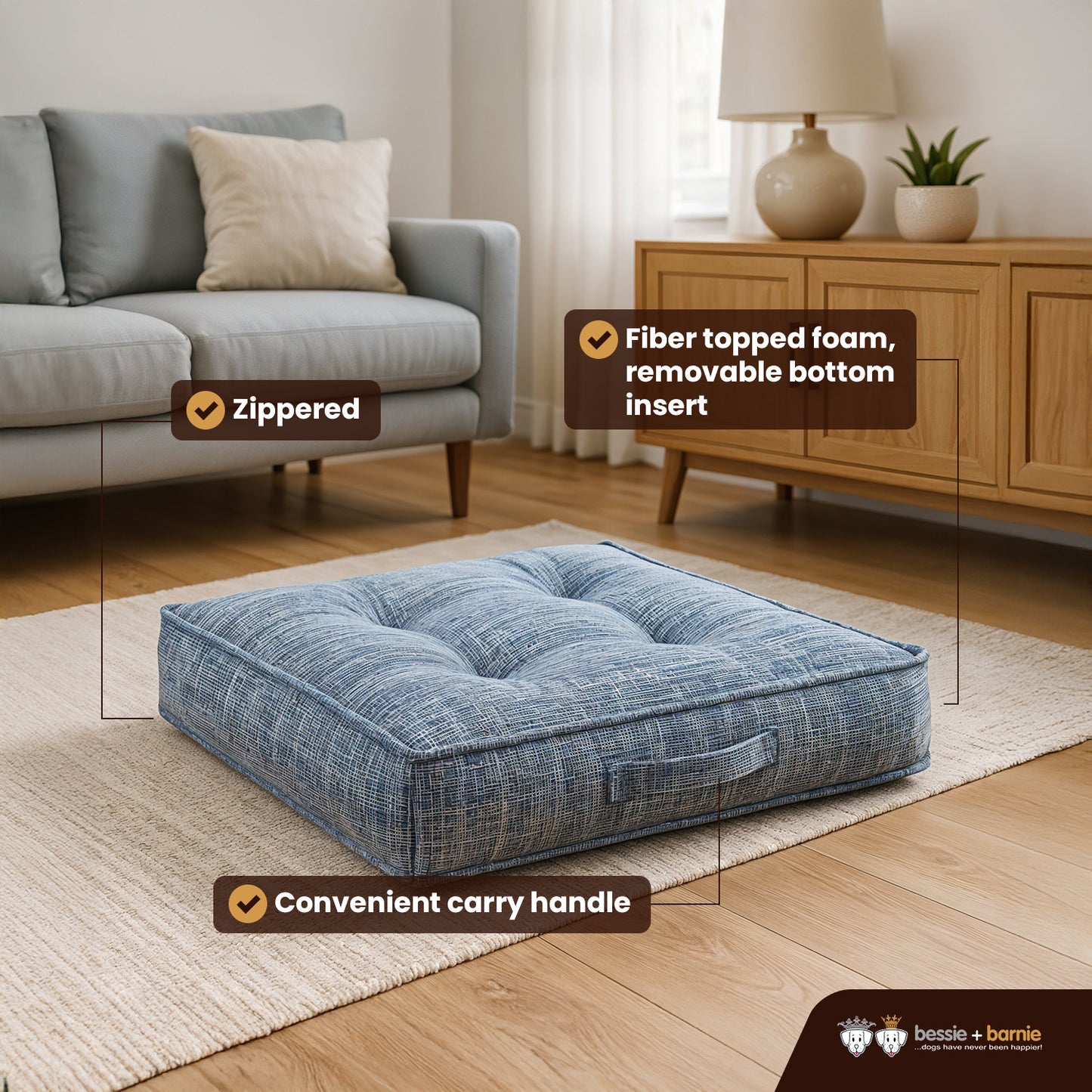 Rectangle Piazza Bed Bowsers