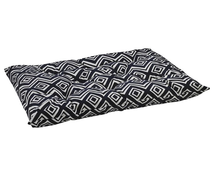 Tufted Cushion Mat Platinum Microvelvet Bowsers