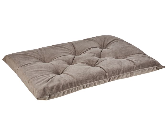 Tufted Cushion Mat Platinum Microvelvet Bowsers