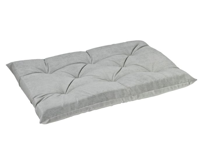Tufted Cushion Mat Platinum Microvelvet Bowsers