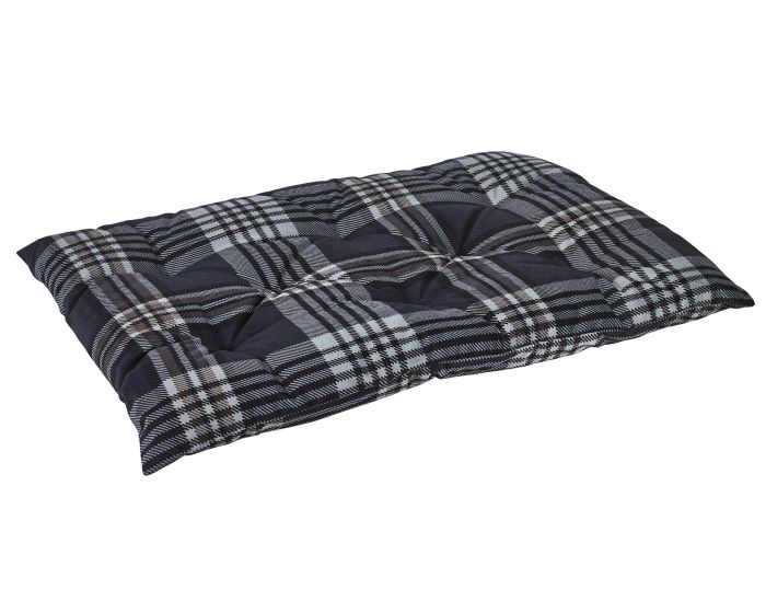 Tufted Cushion Mat Platinum Microvelvet Bowsers