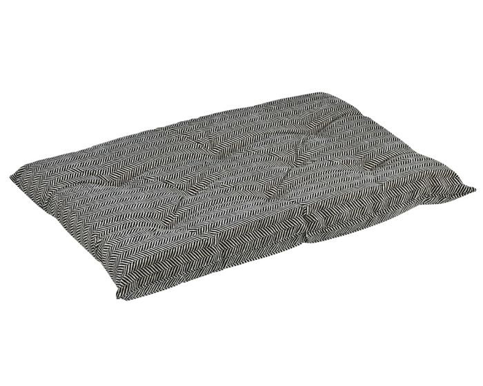 Tufted Cushion Mat Platinum Microvelvet Bowsers