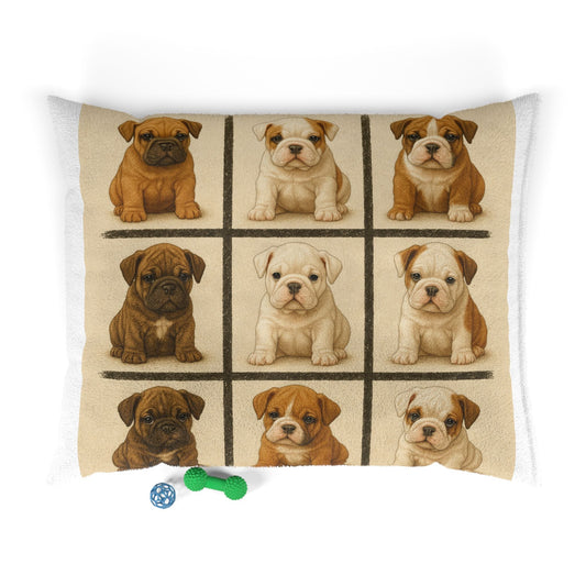 Bulldog puppies Pet Bed