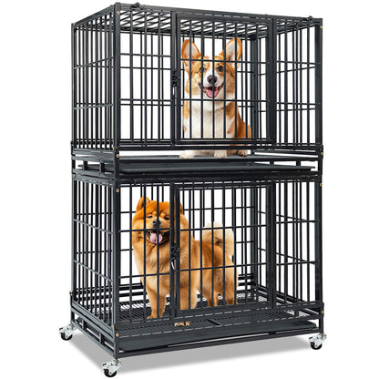 37" Stackable Heavy Duty Dog Kennel 371D04