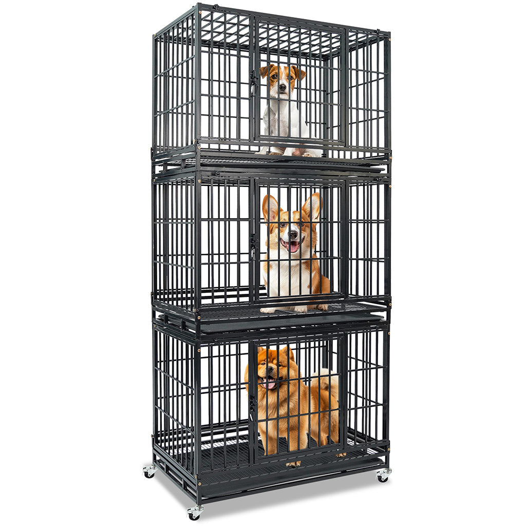 37" Stackable Heavy Duty Dog Kennel 371D04