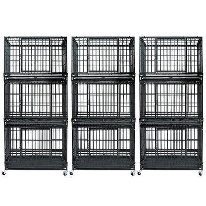 37" Stackable Heavy Duty Dog Kennel 371D04