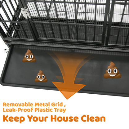 37" Stackable Heavy Duty Dog Crate 371D03