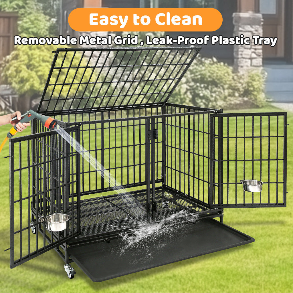 42" Stackable Dog Crate with Divider 43S (Extra Height)