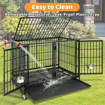 42" Stackable Dog Crate with Divider 43S (Extra Height)