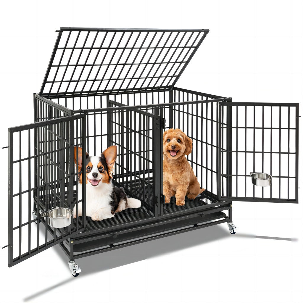 42" Stackable Dog Crate with Divider 43S (Extra Height)