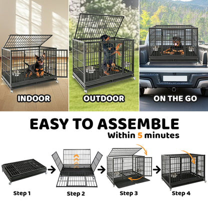 48" Heavy Duty Dog Cage for XL/XXL Dogs 481D