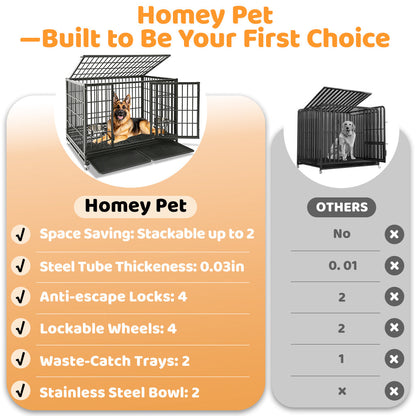 48" Heavy Duty Dog Cage for XL/XXL Dogs 481D