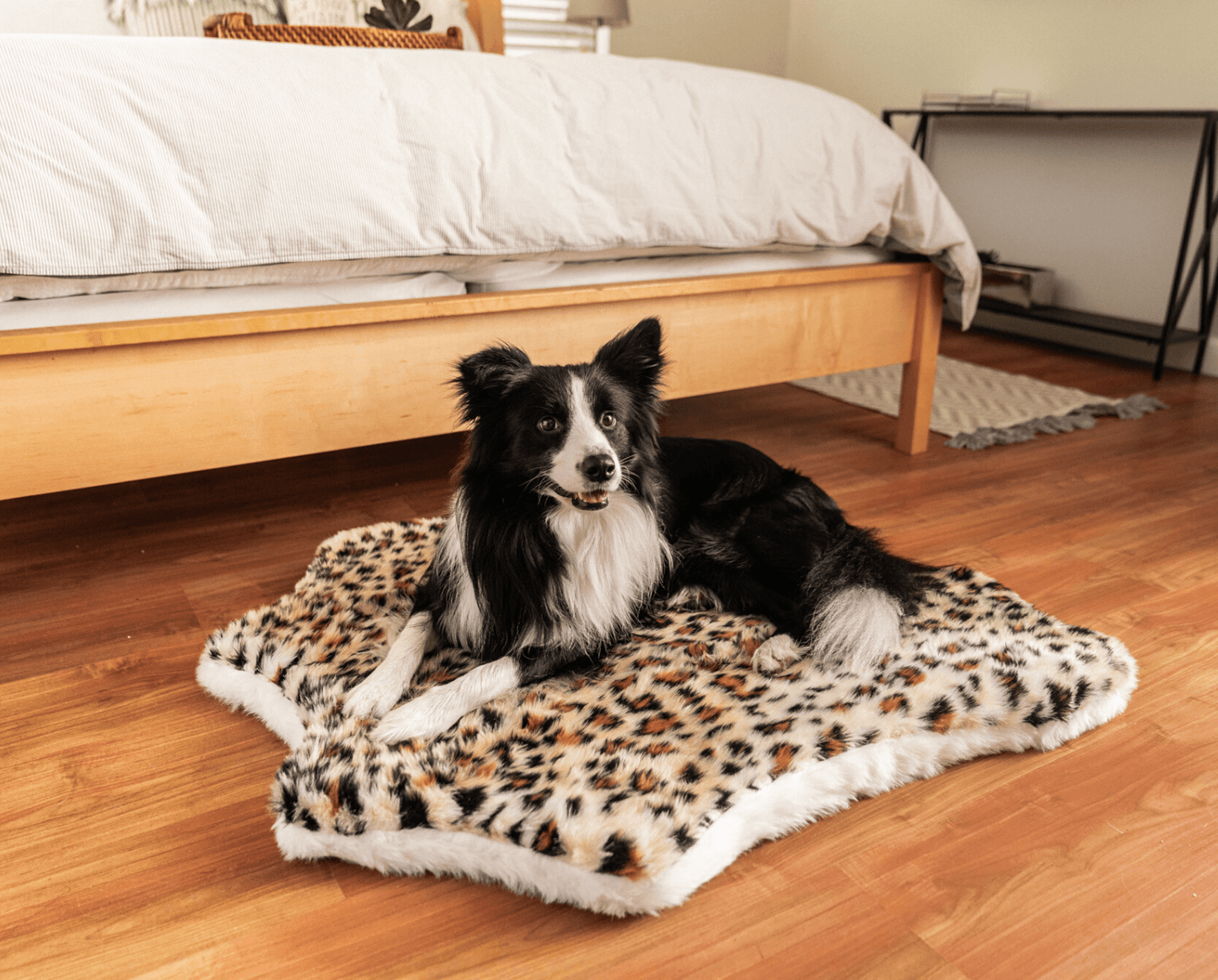 PupRug™ Animal Print Memory Foam Dog Bed - Cheetah Faux Print
