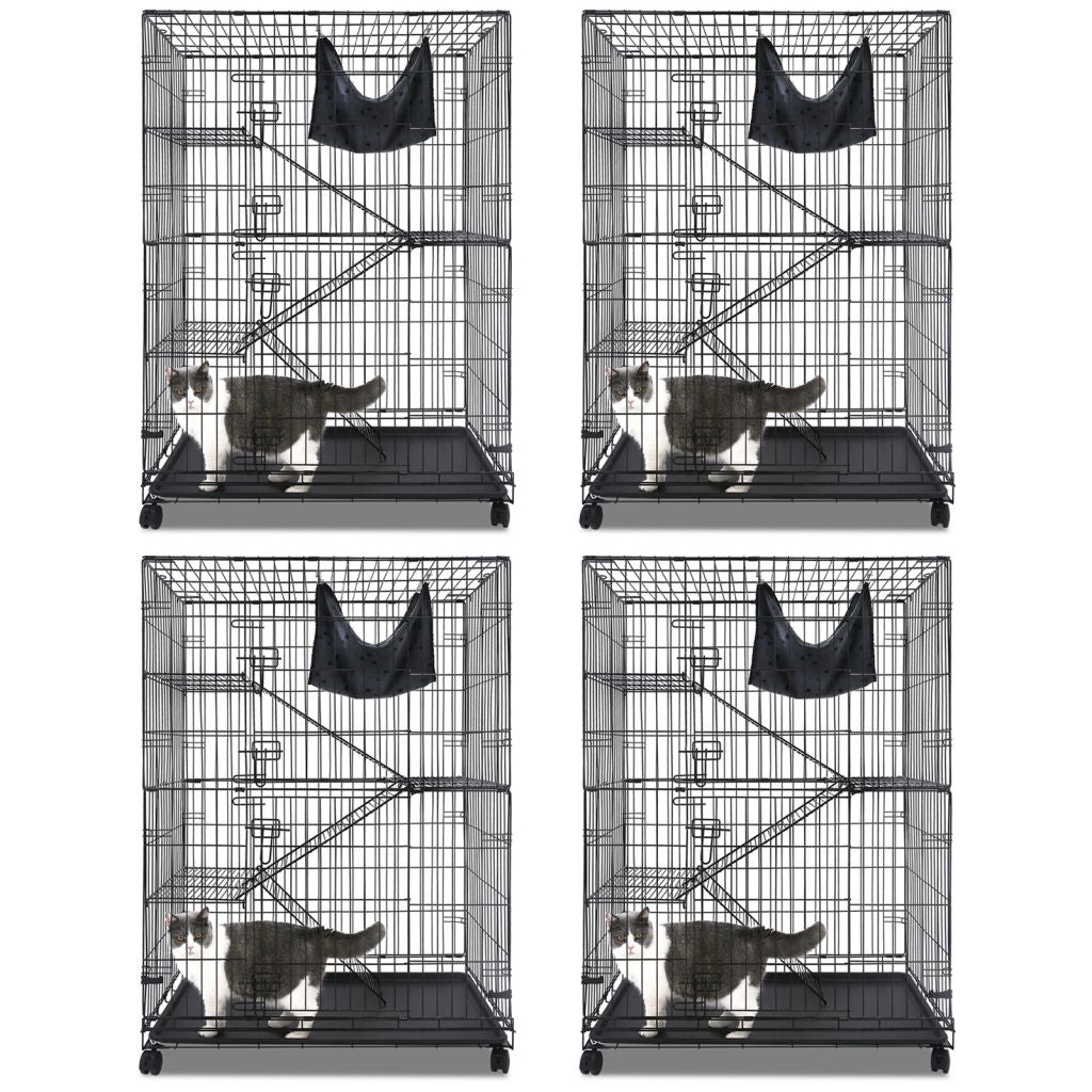 50 Inch 4-Tier Cat Cage C01