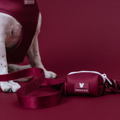 Frenchie Poo Bag Holder - Solid Ruby
