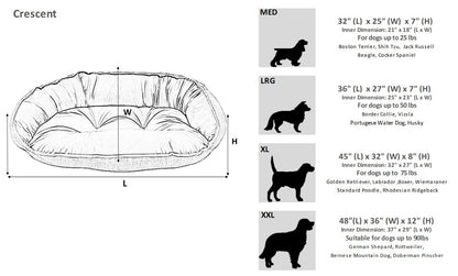 Bolster Crescent Bed Bowsers