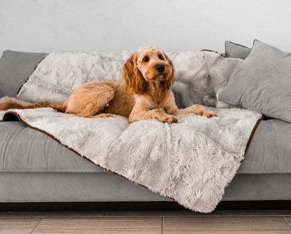 PupProtector™ Summer Short Fur Waterproof Throw Blanket - Grey