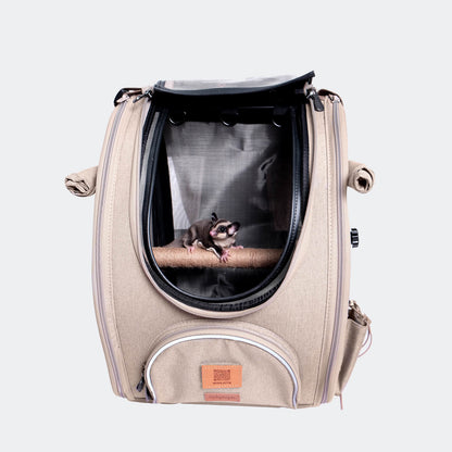 ibiyaya x BirdTricks TrackPack for Birds, Patented Small Bird Carrier Backpack with Perch