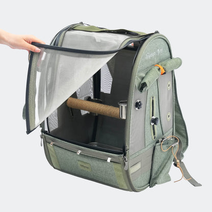 ibiyaya x BirdTricks Medium Size TrackPack, Backpack Bird Travel Carrier