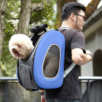 5-in-1 Combo EVA Pet Carrier Stroller Backpack