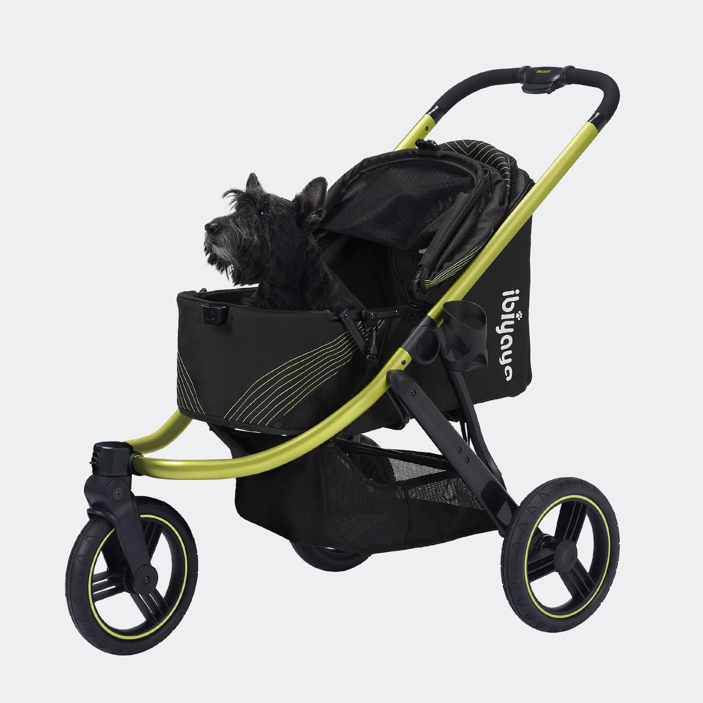 The Beast Pet Jogging Stroller, 3-Wheel All-Terrain Dog-Cat Pram