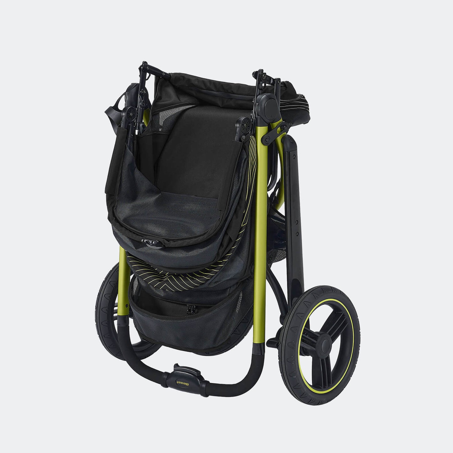 The Beast Pet Jogging Stroller, 3-Wheel All-Terrain Dog-Cat Pram