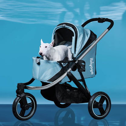 The Beast Pet Jogging Stroller, 3-Wheel All-Terrain Dog-Cat Pram