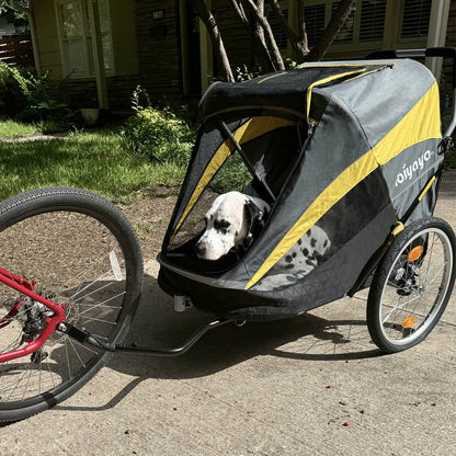 The Hercules Heavy-Duty Pro Pet Stroller-Bike Trailer, 3-Wheel Extra-Large Dog Stroller