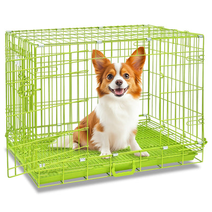 30" Collapsible Green Dog Crate GRN30