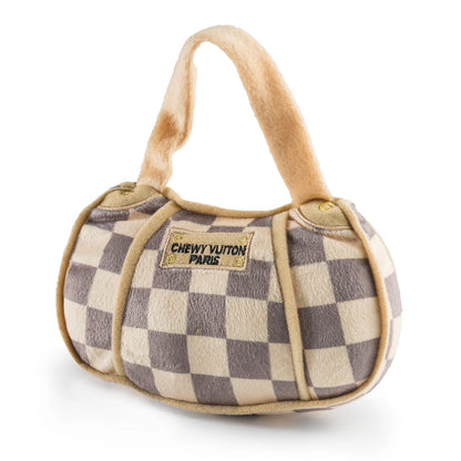 Checker Chewy Vuiton Purse Toy
