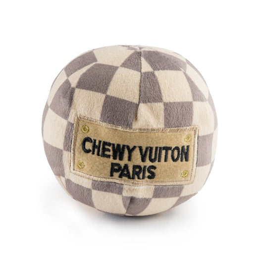 Checker Chewy Vuiton Ball Toy