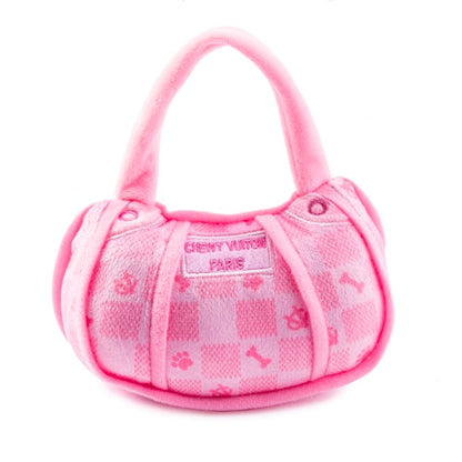 Pink Checker Chewy Vuiton Handbag