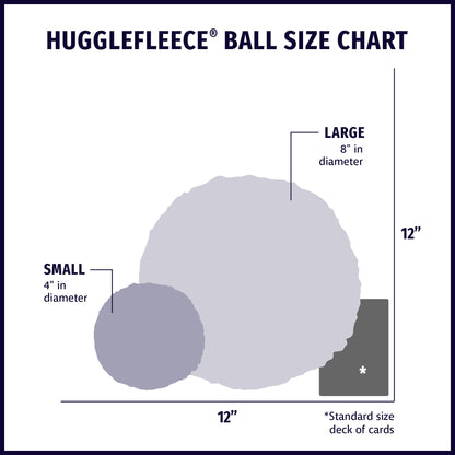 HuggleFleece® Plush Ball Dog Toy