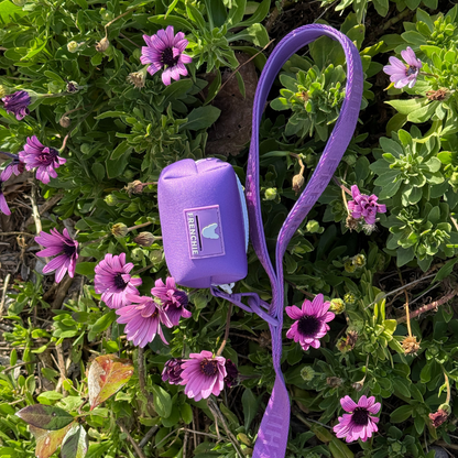 Frenchie Poo Bag Holder - Solid Purple
