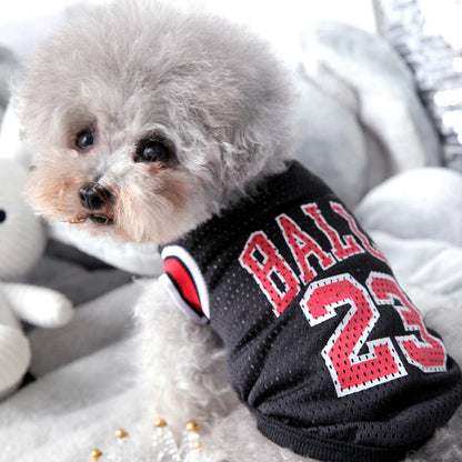 Mesh Basketball Uniform Jersey for Dog Cat Pet