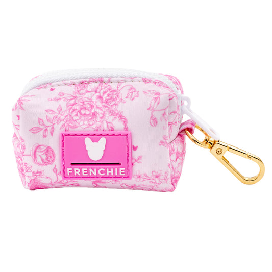 Frenchie Poo Bag Holder - Toile (Pink)