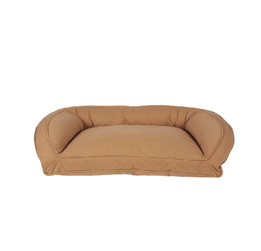 Quilted Microfiber Bolster Dog Bed