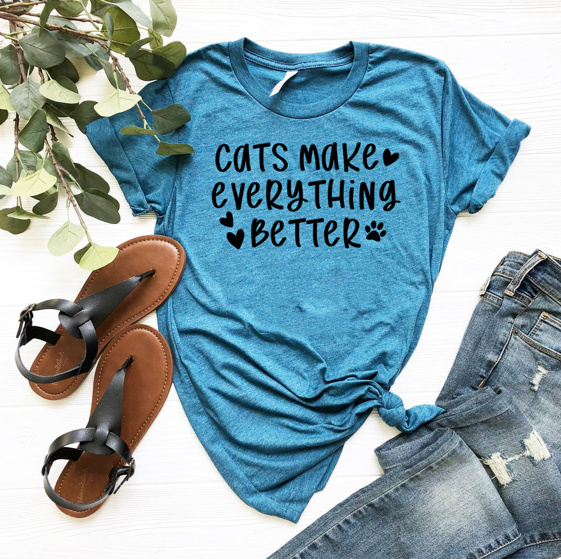 Cats Make Everything Better T-Shirt