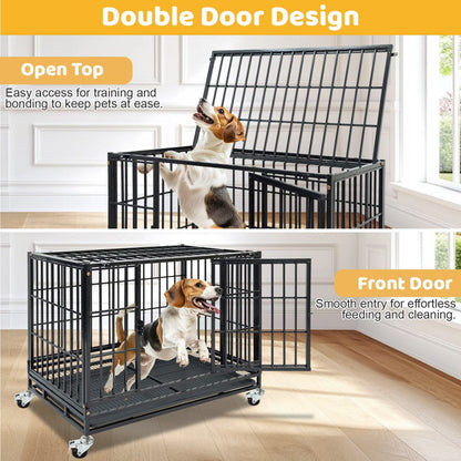 37" Stackable Heavy Duty Dog Kennel 371D04