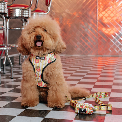 Frenchie Duo Reversible Harness - Burger N Fries