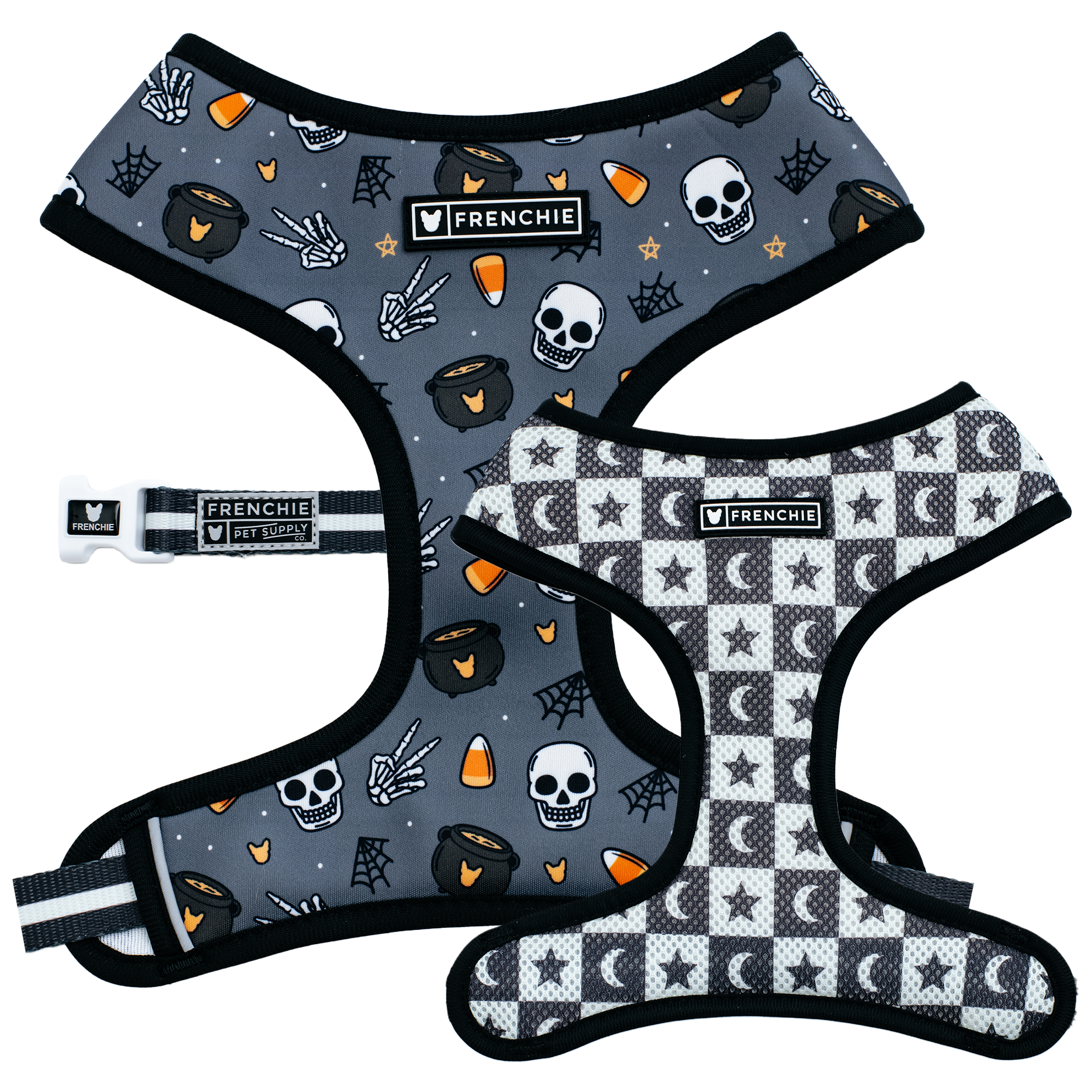 Frenchie Duo Reversible Harness - Black Magic – Bessie and Barnie