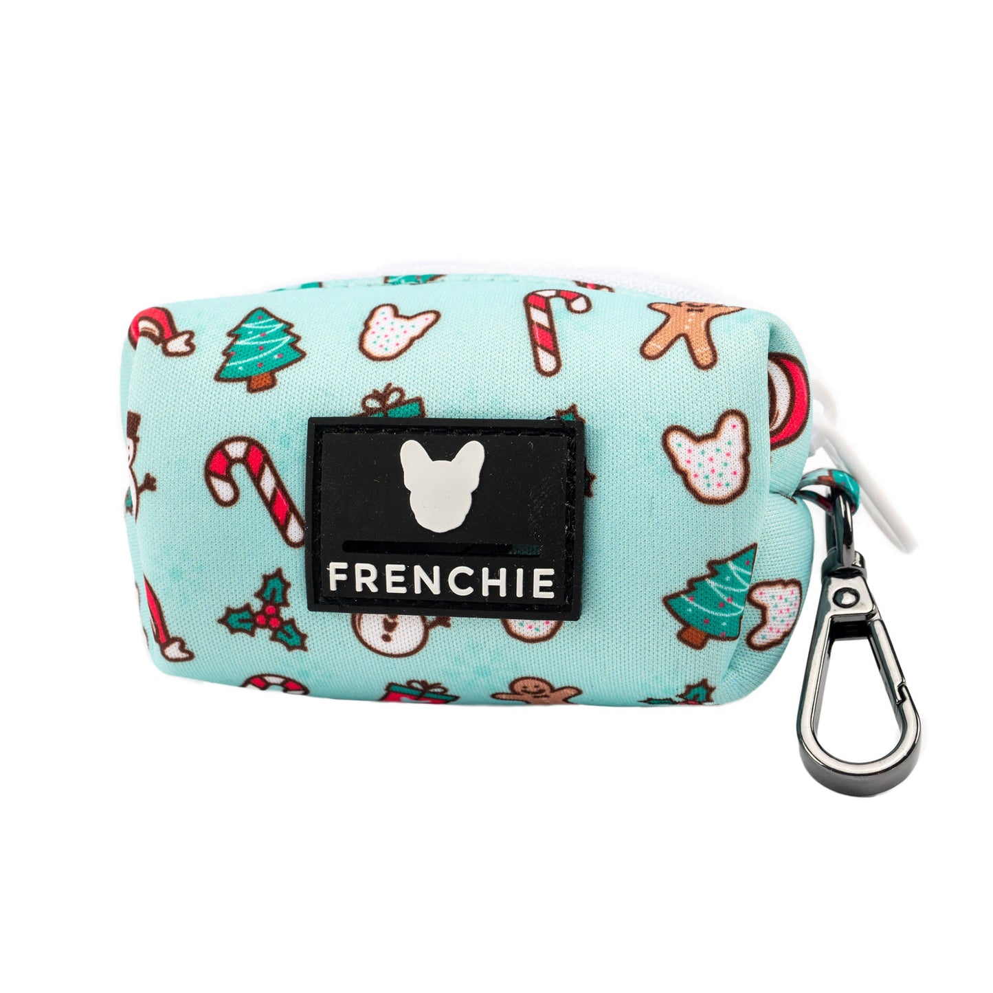 Frenchie Poo Bag Holder - Mistletoe