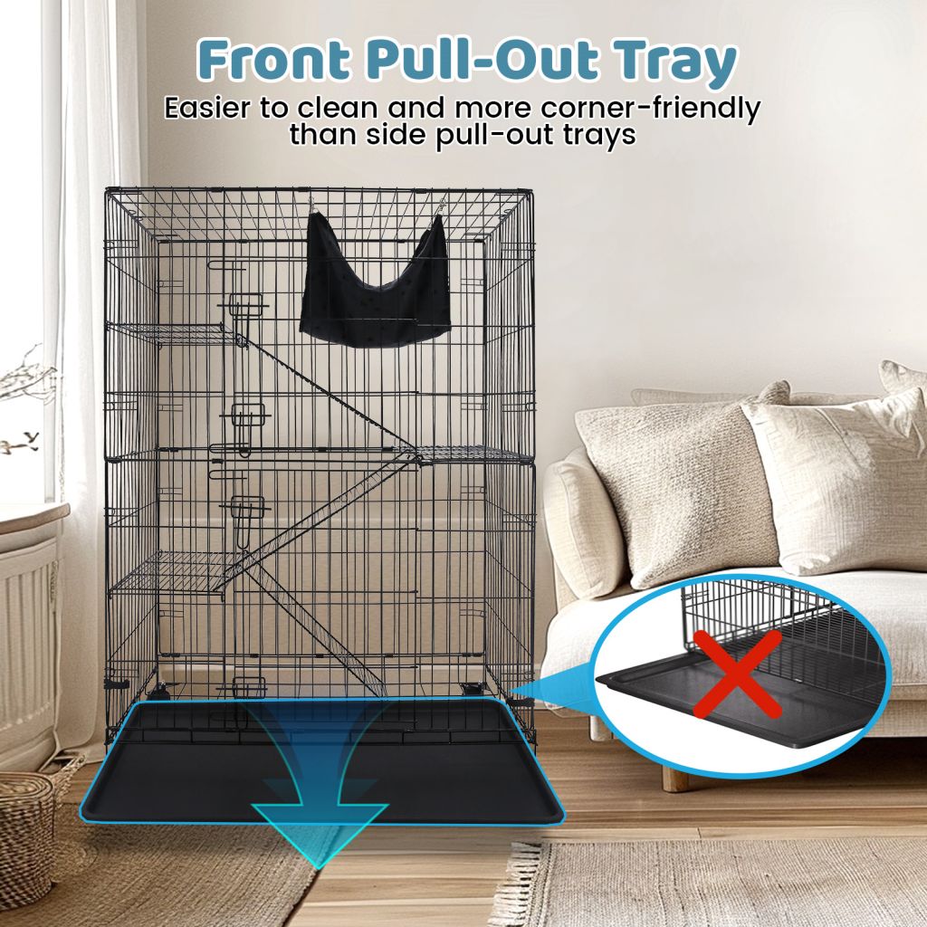 50 Inch 4-Tier Cat Cage C01