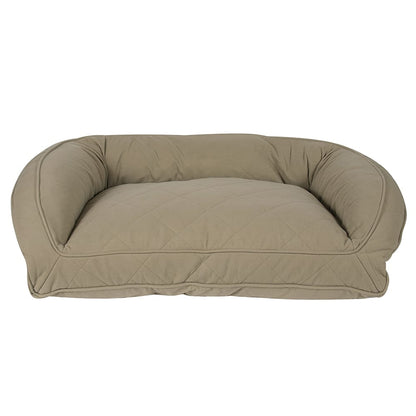 Quilted Microfiber Bolster Dog Bed