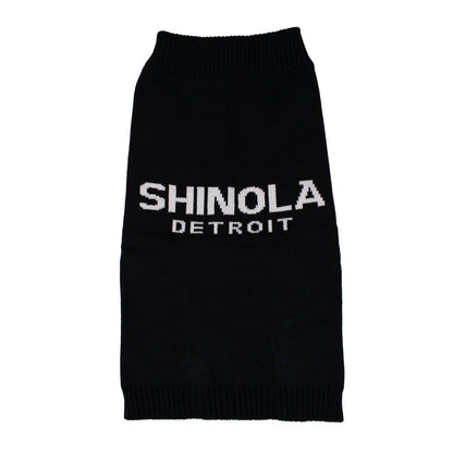 Shinola Brand Logo Knitted Pet Sweater