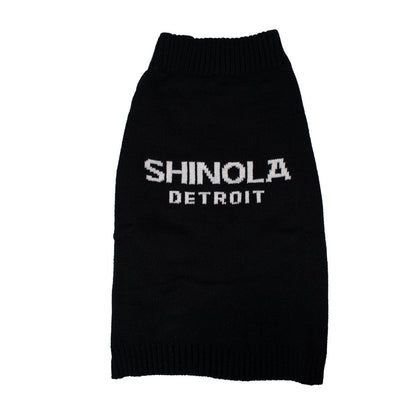 Shinola Brand Logo Knitted Pet Sweater